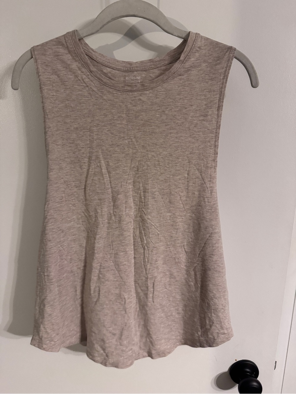 Girlfriend Collective Sleeveless Tank Top - Light Taupe